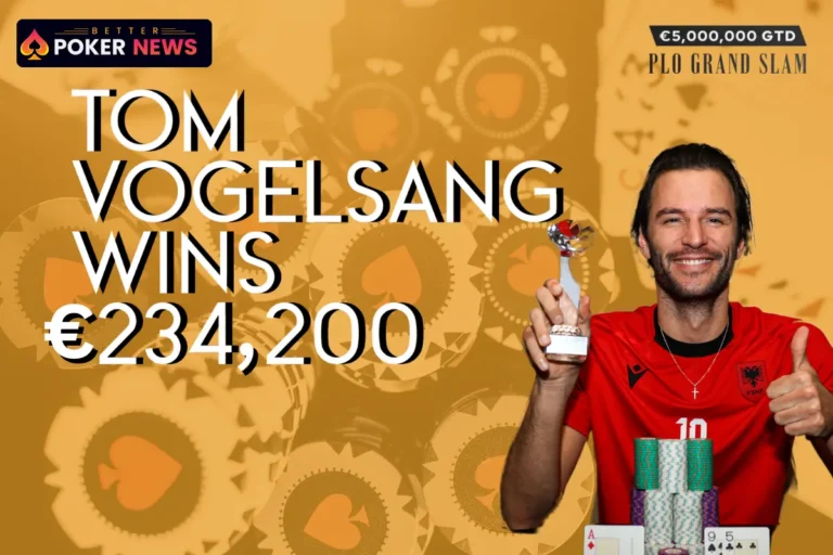 Tom Vogelsang wins PLO Grand Slam and €234,200