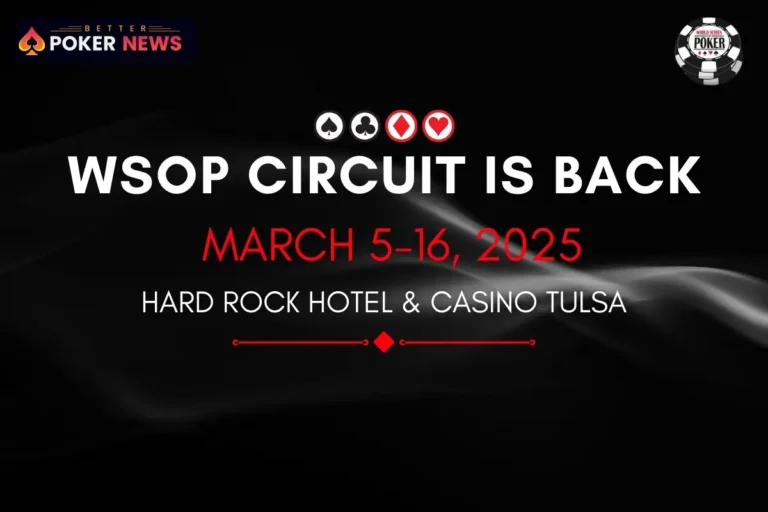 WSOP Circuit Returns to Hard Rock Tulsa with Exciting Low-Stakes Action