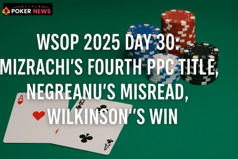 WSOP 2025 Day 30