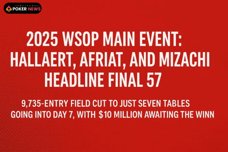 Hallaert, Afriat & Mizrachi Among Final 57 Chasing $10M