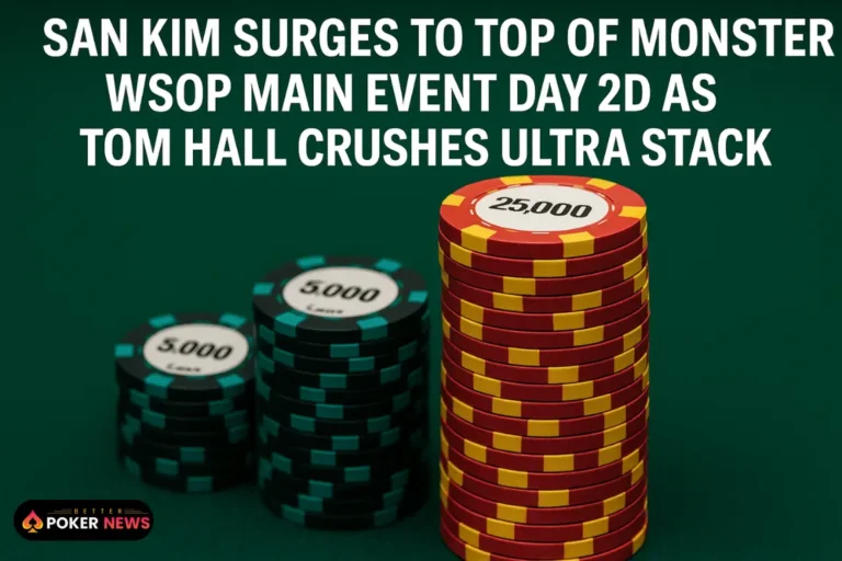 San Kim Leads Monster Day 2d Field at WSOP 2025 Main Event