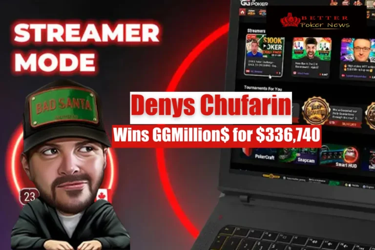 Denys Chufarin Wins GGMillion$ for $336,740 — GG Ambassador and Streamer Triumphs in Style Denys Chufarin